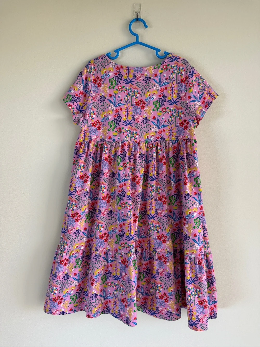 Mini Boden Ariel Twirly Jersey Dress Meadowsweet Pink Garden Floral 10-11Y